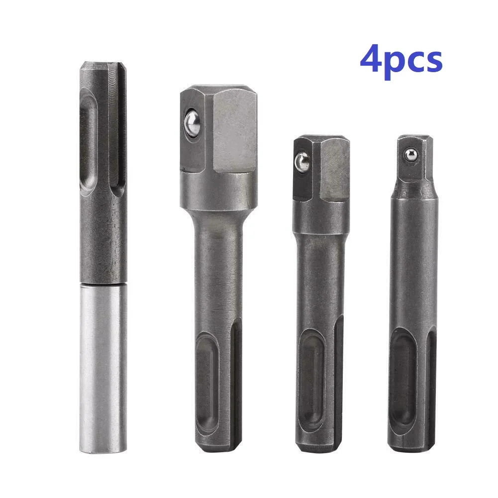 New High Quality Magnetic SDS Plus Shank To 1/4" Hex Socket Adaptor + 3pcs Square Drill Bit Extension Bar
New High Quality Magnetic SDS Plus Shank To 1/4" Hex Socket Adaptor + 3pcs Square Drill Bit Extension Bar