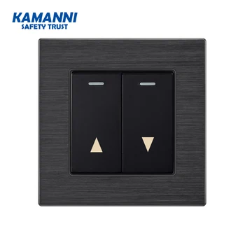 Wall Power Light Switch With Indicator Light 2 Gang 1 2-Way Luxury Room Light Push Buttons Switches Aluminum Alloy Panel 220V
Wall Power Light Switch With Indicator Light 2 Gang 1 2-Way Luxury Room Light Push Buttons Switches Aluminum Alloy Panel 220V