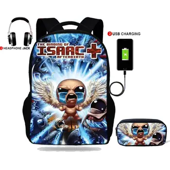 2020 Trend USB Charging boys Backpacks the blinding of Issac Schoolbag For Girls Teens Female Back Pack rucksack 2pcs Set 
2020 Trend USB Charging boys Backpacks the blinding of Issac Schoolbag For Girls Teens Female Back Pack rucksack 2pcs Set