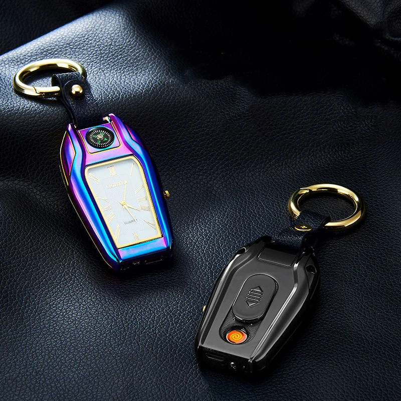 Compass Car Keychain Watch Charging Lighter Multifunctional Personality USB Cigarette Lighter Electric Heating Wire Lighter
Compass Car Keychain Watch Charging Lighter Multifunctional Personality USB Cigarette Lighter Electric Heating Wire Lighter