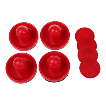 4Pcs Air Hockey Table Goalies with 4pcs Puck Felt Pusher Mallet Grip Color Red
4Pcs Air Hockey Table Goalies with 4pcs Puck Felt Pusher Mallet Grip Color Red