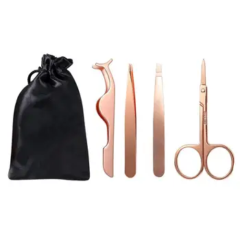 4Pcs Eyebrow Tweezers Beauty Tools Set Eyelash Curler Tweezers Eyebrow Scissors Set Eyebrow Shaping Kit (with Drawstring Pocket)
4Pcs Eyebrow Tweezers Beauty Tools Set Eyelash Curler Tweezers Eyebrow Scissors Set Eyebrow Shaping Kit (with Drawstring Pocket)