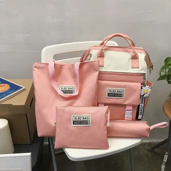 Wholesale Customizable Logo School Bag WOMEN'S Bag 2020 Backpack Donuts Backpack Four-piece Set Laptop Computer Inner Wearing
Wholesale Customizable Logo School Bag WOMEN'S Bag 2020 Backpack Donuts Backpack Four-piece Set Laptop Computer Inner Wearing