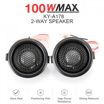 2pcs 100W Universal Mini High Efficiency Dome Car Tweeter Lossless Speakers for Car Audio System
2pcs 100W Universal Mini High Efficiency Dome Car Tweeter Lossless Speakers for Car Audio System