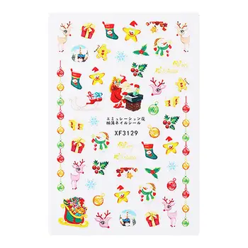 1pcs Christmas Manicure Sticker 3D Christmas Series Cartoon Sticker Snowflake Waterproof Nail Sticker For Nails Santa Claus Gift
1pcs Christmas Manicure Sticker 3D Christmas Series Cartoon Sticker Snowflake Waterproof Nail Sticker For Nails Santa Claus Gift