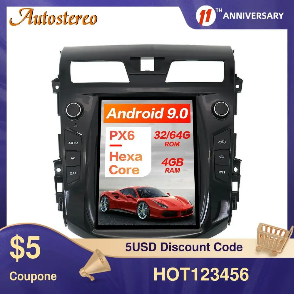 Tesla Style Android 9.0 6 Core Car GPS Navigation For NISSAN TEANA 2013-2019 Stereo Head Unit Multimedia Player Auto Radio DSP
Tesla Style Android 9.0 6 Core Car GPS Navigation For NISSAN TEANA 2013-2019 Stereo Head Unit Multimedia Player Auto Radio DSP