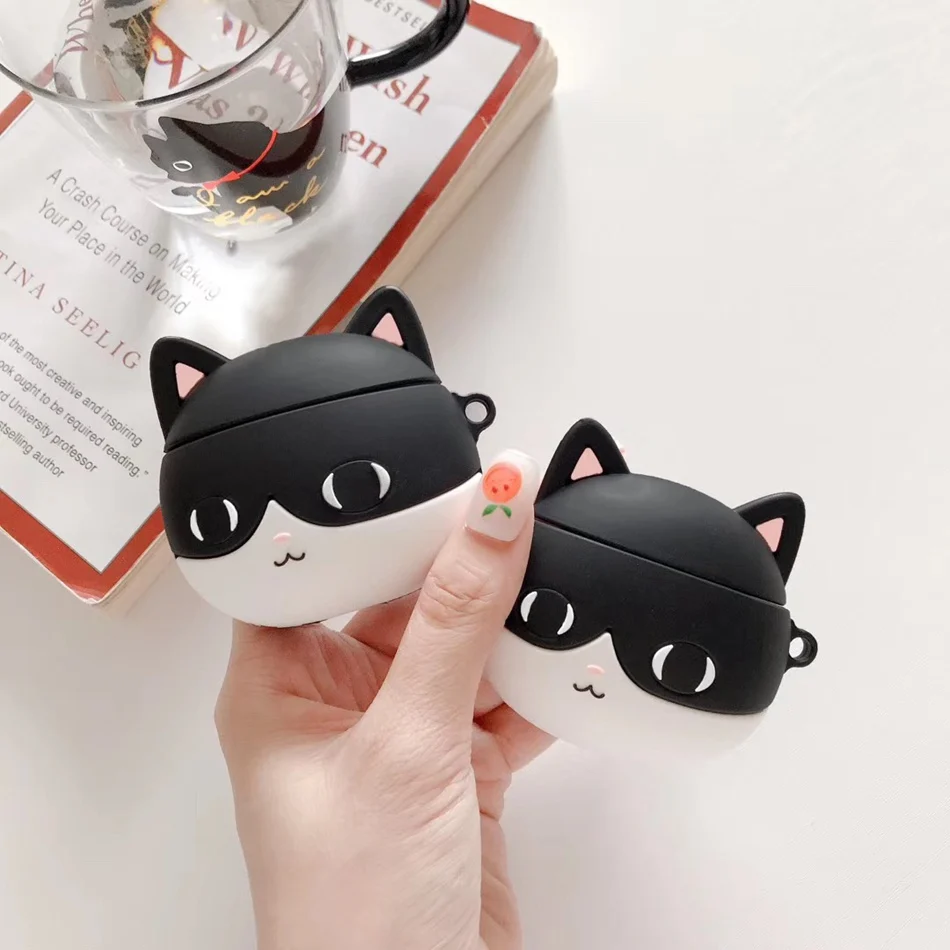 3D Cute Earphone Case for Airpods 2 Case Anime Cat Silicone Duck Headphone Protector Cover for Apple Air pods For Earpods Case
3D Cute Earphone Case for Airpods 2 Case Anime Cat Silicone Duck Headphone Protector Cover for Apple Air pods For Earpods Case