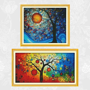 The tree of dreams and Rich tree Printed Canvas Cross-stitch Needlework Embroidery Sets DIY handmade Cross Stitch 14ct 11ct
The tree of dreams and Rich tree Printed Canvas Cross-stitch Needlework Embroidery Sets DIY handmade Cross Stitch 14ct 11ct