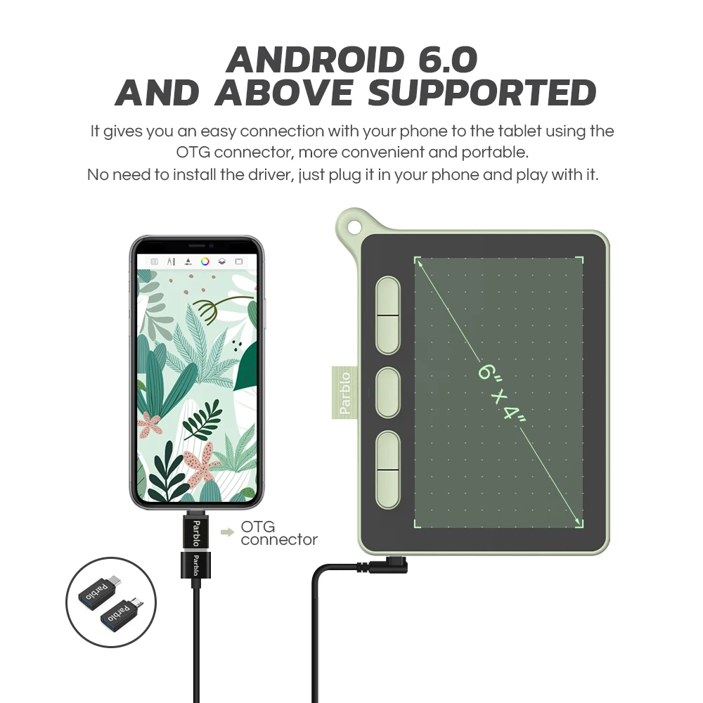 Generic Parblo Ninos S Graphics Dial Tablets Signature Pen Tablet OSU Game Tablet with Battery