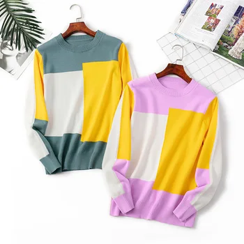 HLBCBG New Multicolor Autumn Winter Women Sweater O-Neck Knitted Jumper Top Loose Casual Warm Femme Sweater
HLBCBG New Multicolor Autumn Winter Women Sweater O-Neck Knitted Jumper Top Loose Casual Warm Femme Sweater