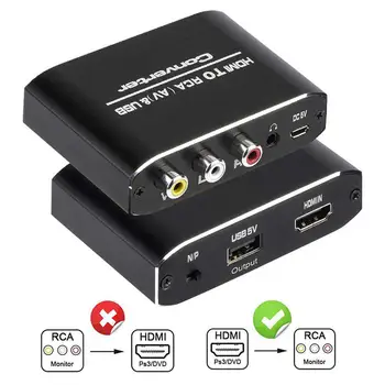 Mini HD 1080P HDMI to AV CVBS/RCA Adapter Converter Audio Video for TV Projector
Mini HD 1080P HDMI to AV CVBS/RCA Adapter Converter Audio Video for TV Projector