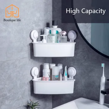 Sucker bathroom shelf wall-mounted non-perforated triangle corner storage rack shelves bathroom organizer kitchen product
Sucker bathroom shelf wall-mounted non-perforated triangle corner storage rack shelves bathroom organizer kitchen product