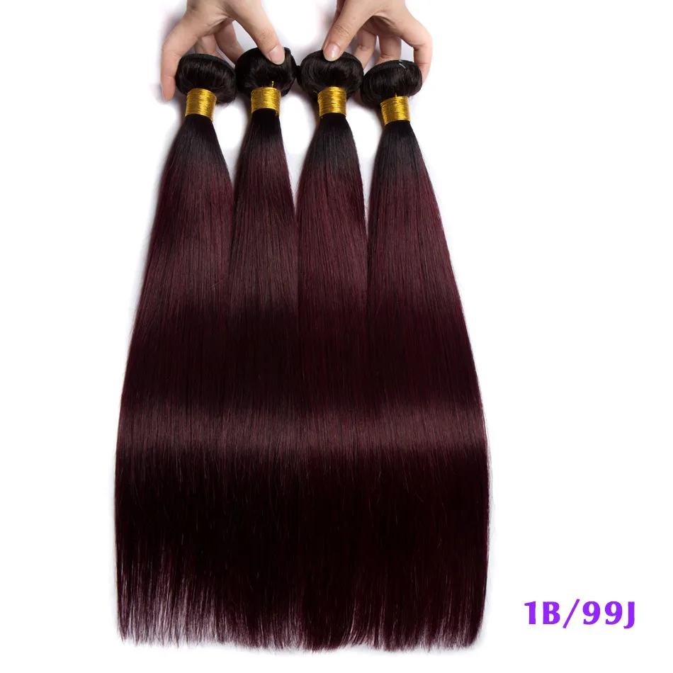  Ombre Bundles with Frontal Colored 1B 350 Golden Blonde Peruvian Straight Remy Human Hair 4 3 Bundle With Closure 10-26"