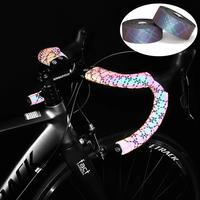 Pro Bicycle Handlebar Tapes EVA PU Gradient Road Bike Handle Bar Straps Color Change Reflective Cycling Handle Cork Wrap BC0572
Pro Bicycle Handlebar Tapes EVA PU Gradient Road Bike Handle Bar Straps Color Change Reflective Cycling Handle Cork Wrap BC0572