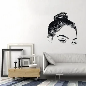 Eyelashes Girls Eyes Wall Sticker Eyebrows Beauty Salon Room Decoration Girl Face Salon Home Decor Vinyl Art Poster WL1566
Eyelashes Girls Eyes Wall Sticker Eyebrows Beauty Salon Room Decoration Girl Face Salon Home Decor Vinyl Art Poster WL1566