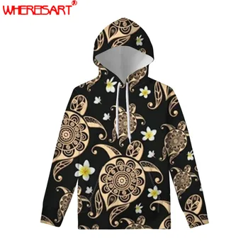 WHEREISART Turtle Polynesian Tribal Pattern Autumn Winter Coat Hooded Harajuku Loose Pocket Hoodies Womens Pullover Sweatshirts 
WHEREISART Turtle Polynesian Tribal Pattern Autumn Winter Coat Hooded Harajuku Loose Pocket Hoodies Womens Pullover Sweatshirts