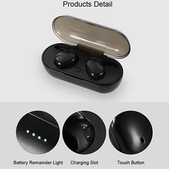 Wireless Earphone Stereo Earbud Waterproof TWS V5.0 Mini Earphone, Touch-Control Bluetooth Earphone(Black)
Wireless Earphone Stereo Earbud Waterproof TWS V5.0 Mini Earphone, Touch-Control Bluetooth Earphone(Black)