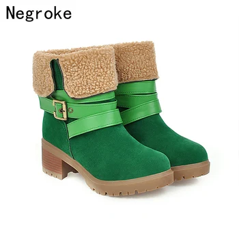 Fashion Warm Wool Boots Women Ankle Boots Martin Shoes High Heels Female Foldable Snow Boots Plus Size 2019
Fashion Warm Wool Boots Women Ankle Boots Martin Shoes High Heels Female Foldable Snow Boots Plus Size 2019