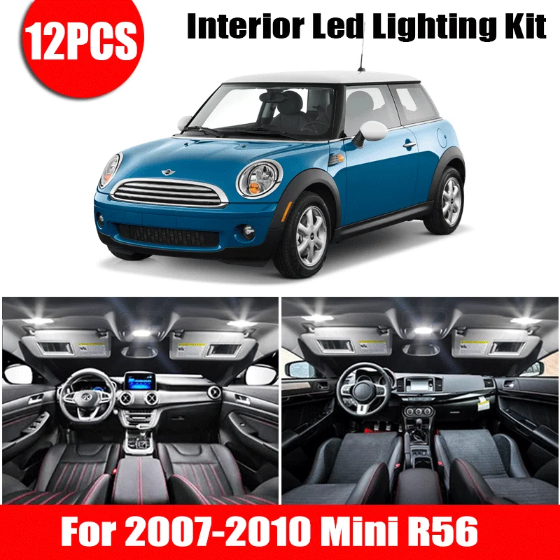 Для 2007-2009 2010 Mini R56 белые автомобильные аксессуары Canbus безошибочный светодиодный