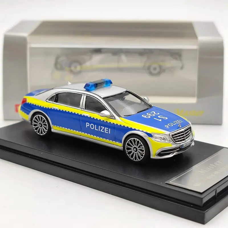 Фото Мастер 1/64 для Maybach S-Class S600 Polizei литье под давлением модели коллекции игрушек