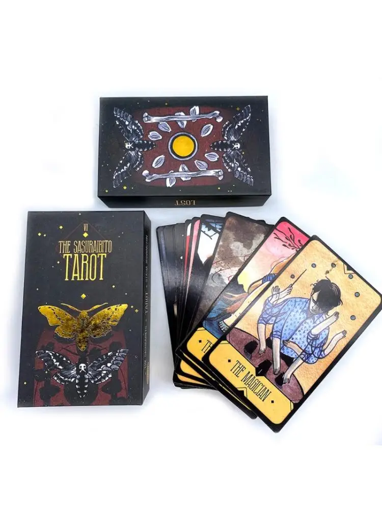 The Sasuraibito Tarot 78 Cards Deck and Guidebook Gilt Edge Card Board Game Card 24BD
The Sasuraibito Tarot 78 Cards Deck and Guidebook Gilt Edge Card Board Game Card 24BD