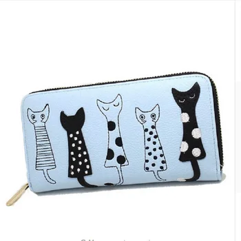 PU Women Wallets Long Modern Cat Pattern Ladies Purse Zipper Brand New Female Clutch Wallet Cute Cartoon Girl Money Bag Carteira 
PU Women Wallets Long Modern Cat Pattern Ladies Purse Zipper Brand New Female Clutch Wallet Cute Cartoon Girl Money Bag Carteira