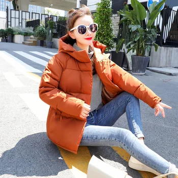 2019 New Winter Jacket Korean Version Cotton Coat Warm Hooded Stand Collar Solid Color Outwear Female Coat Short Parka
2019 New Winter Jacket Korean Version Cotton Coat Warm Hooded Stand Collar Solid Color Outwear Female Coat Short Parka