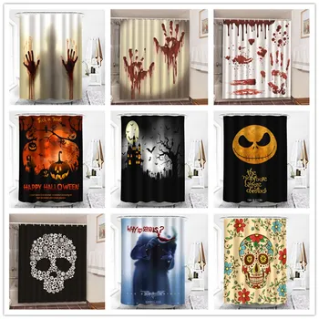 Halloween Home Decor Curtains Polyester Waterproof Shower Curtain Set With Hooks Living Room Decorative Screen douchegordijn 3d
Halloween Home Decor Curtains Polyester Waterproof Shower Curtain Set With Hooks Living Room Decorative Screen douchegordijn 3d