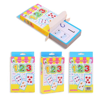 36pcs Handwritten Alphabet Flash Memory Card Number Toys For Children Early Educational Toy Kid Gift number cards for toddlers