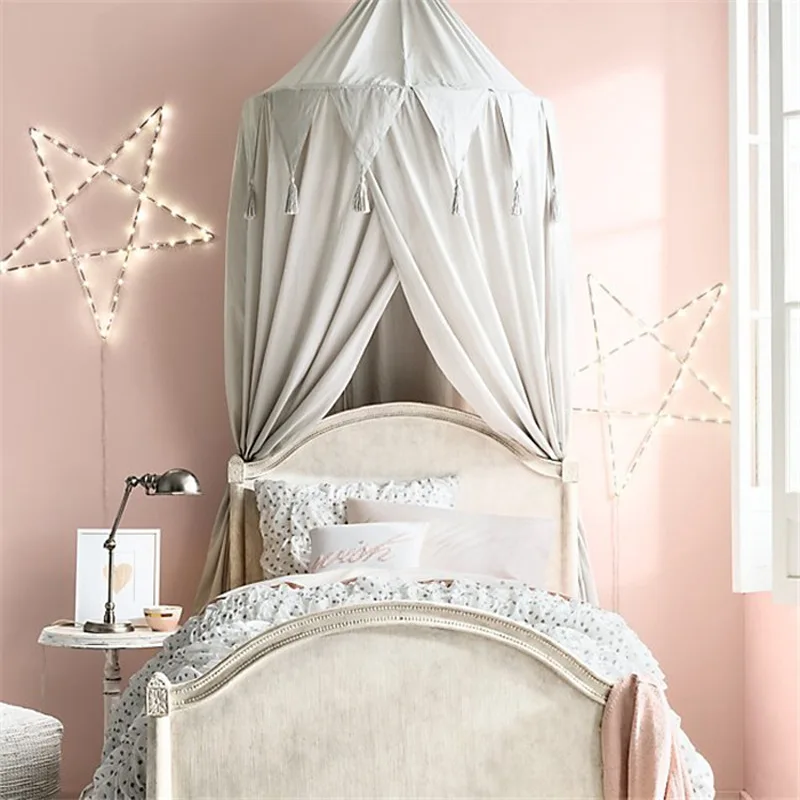 Nordic Chiffon Pennant Tassel Four Door Baby Mosquito Net Stand Dome Bed Mantle Children's Tent girl room decor mosquito net
Nordic Chiffon Pennant Tassel Four Door Baby Mosquito Net Stand Dome Bed Mantle Children's Tent girl room decor mosquito net