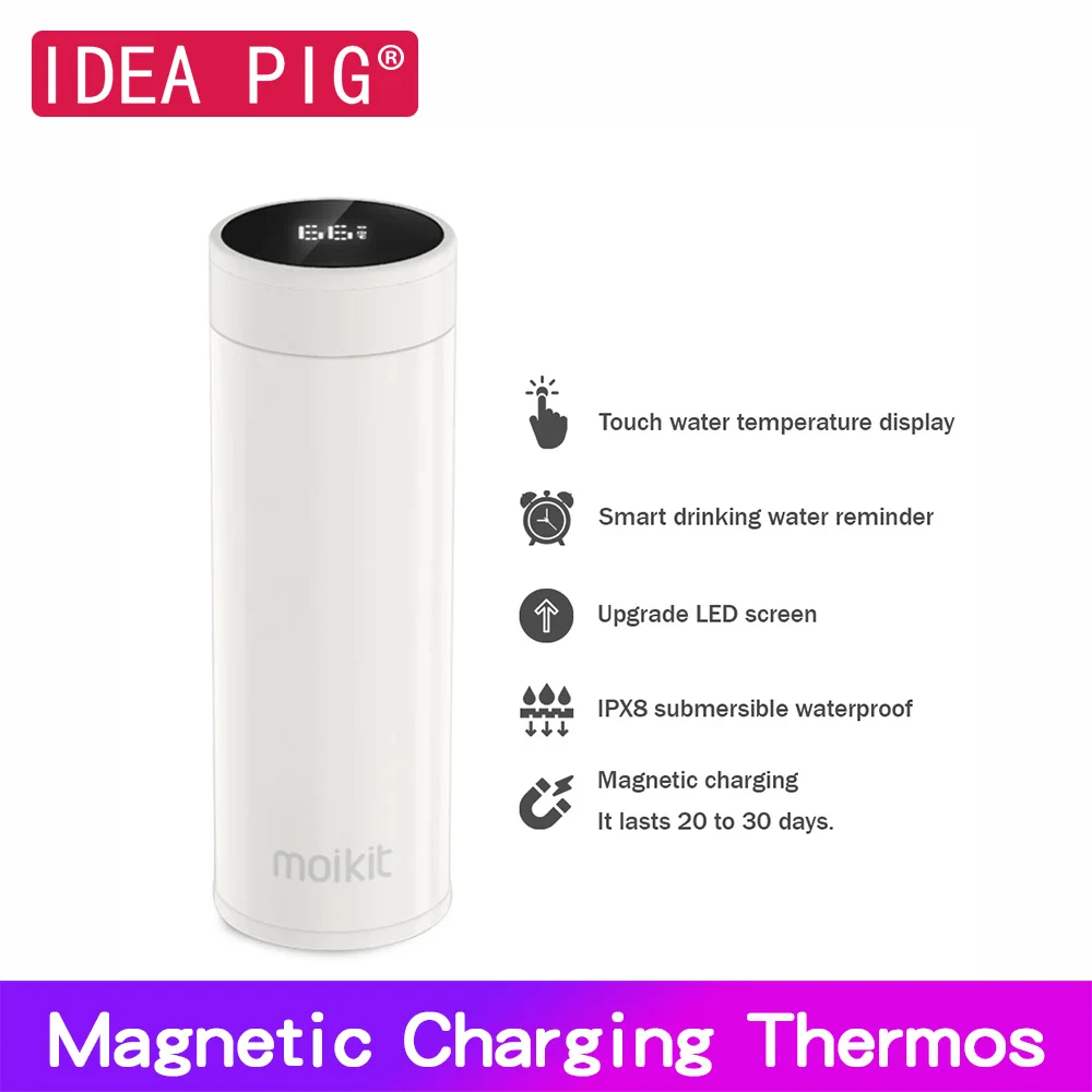 Smart Reminder IPX8 Waterproof Thermos Cup Water Bottle Tea Thermal Thermo Bottle Gift for Home Coffee Girlfriend Wife Husband
Smart Reminder IPX8 Waterproof Thermos Cup Water Bottle Tea Thermal Thermo Bottle Gift for Home Coffee Girlfriend Wife Husband
