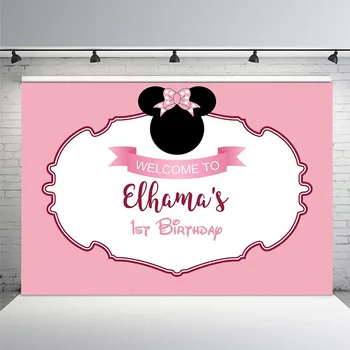 Photography Background Birthday Party Pink White Party Banner Minnie Decorations Backdrop Decor Photocall Backdrop Photo Studio
Photography Background Birthday Party Pink White Party Banner Minnie Decorations Backdrop Decor Photocall Backdrop Photo Studio