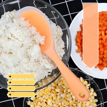 1PCS New High quality Kitchen Tool Rice Server Rice Spoon Silicone Sushi Rice Non-stick Paddle Tablespoons
1PCS New High quality Kitchen Tool Rice Server Rice Spoon Silicone Sushi Rice Non-stick Paddle Tablespoons