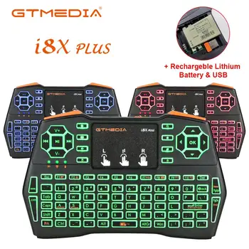 Gtmedia i8X Plus Mini Wireless Keyboard with Touchpad Remote Control 2.4GHZ Air Mouse Touchpad For Android TV Box
Gtmedia i8X Plus Mini Wireless Keyboard with Touchpad Remote Control 2.4GHZ Air Mouse Touchpad For Android TV Box