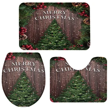 3 Pieces Bathroom Set Christams And Christmas Tree Bath Set Toilet Cover Mat Pedestal Rug Non-Slip Bathroom Rug Set
3 Pieces Bathroom Set Christams And Christmas Tree Bath Set Toilet Cover Mat Pedestal Rug Non-Slip Bathroom Rug Set