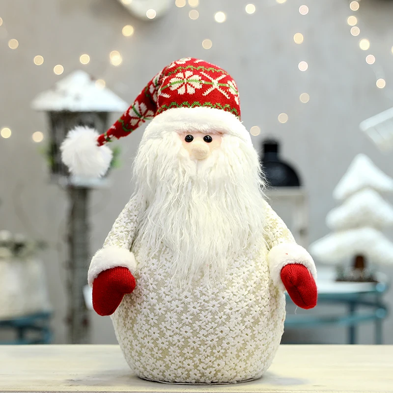 dolls santa claus snowman elk toys xmas figurines christmas gift