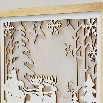 Wooden Christmas Tree Elk Decoration with LED Light Ornaments Home Party Decor 517E
Wooden Christmas Tree Elk Decoration with LED Light Ornaments Home Party Decor 517E