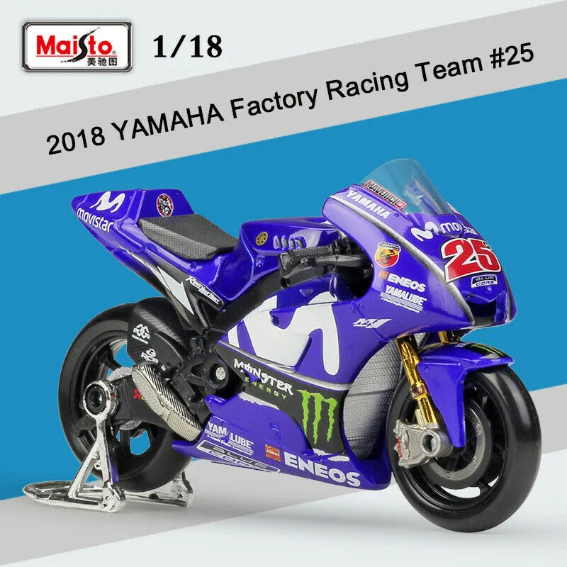 1:18 Scale 2018 YAMAHA Factory Racing Team No.25 Metal Motorcycle Diecast Bike Car Model Toy Collection Xmas Gift
1:18 Scale 2018 YAMAHA Factory Racing Team No.25 Metal Motorcycle Diecast Bike Car Model Toy Collection Xmas Gift