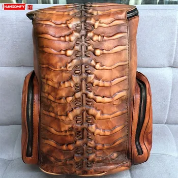Large-capacity Men's Backpacks Vintage Leather Laptop Bag Travel Backpacks Male Schoolbag Retro Stained Old Bone genuine Leather
Large-capacity Men's Backpacks Vintage Leather Laptop Bag Travel Backpacks Male Schoolbag Retro Stained Old Bone genuine Leather