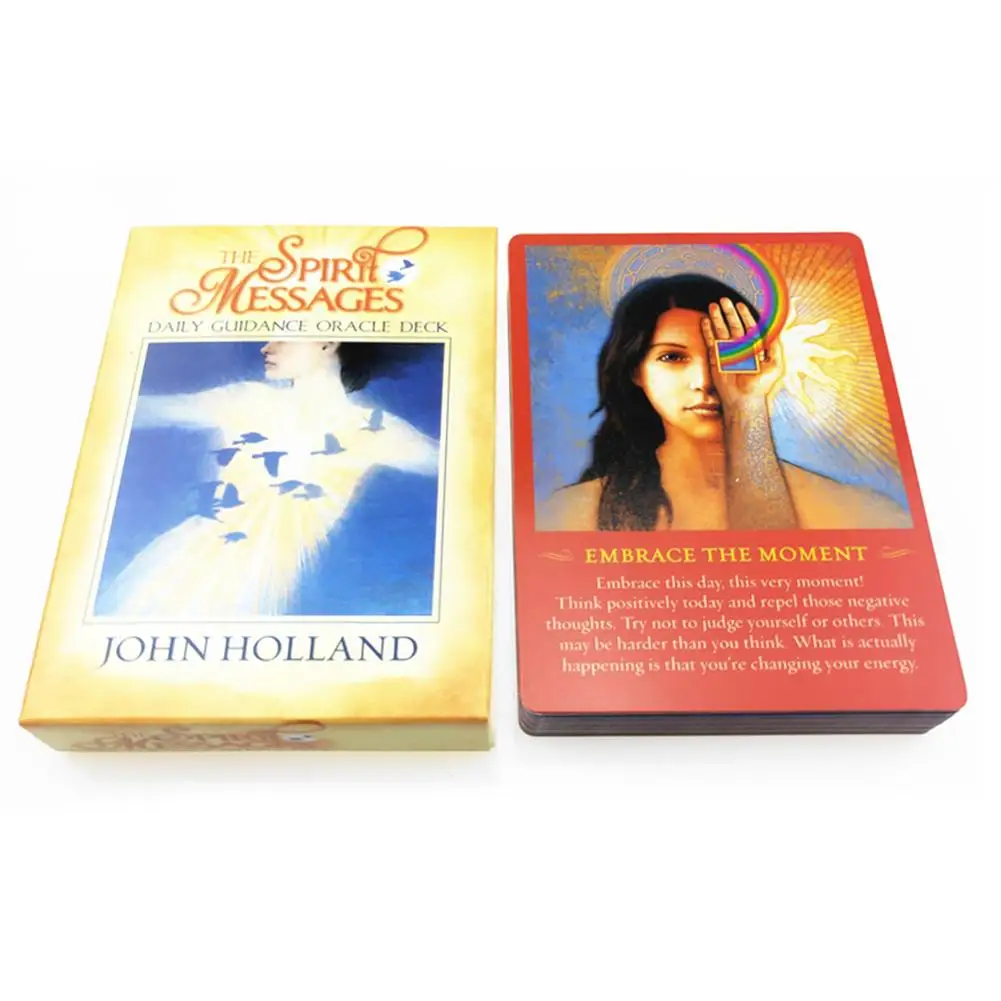 50PCS Spirit Message Daily Guidance Oracle Tarot Cards Table Game English Version Tarot Card Board Game Cards
50PCS Spirit Message Daily Guidance Oracle Tarot Cards Table Game English Version Tarot Card Board Game Cards