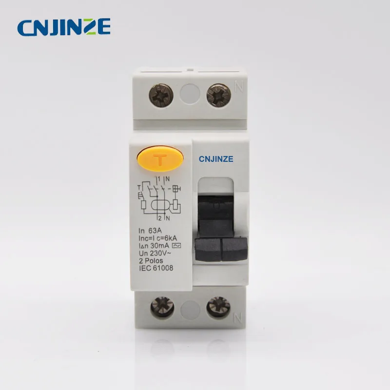 AC Тип 63A RCBO LE 1P + N 230 В ~ 50 Гц/60 Гц автоматический выключатель с защитой от перегрузки