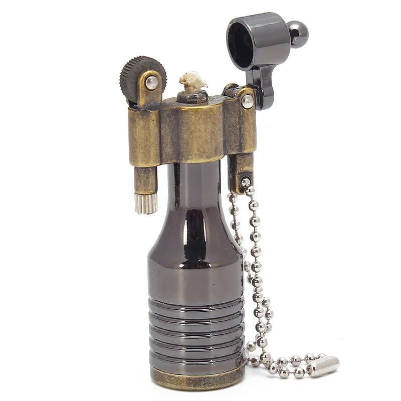 New Retro Bullet Free Fire Torch Lighter Flint Grinding Wheel Oil Lighter Key Chain Metal Cigar Cigarette Lighter Gadget For Man
New Retro Bullet Free Fire Torch Lighter Flint Grinding Wheel Oil Lighter Key Chain Metal Cigar Cigarette Lighter Gadget For Man