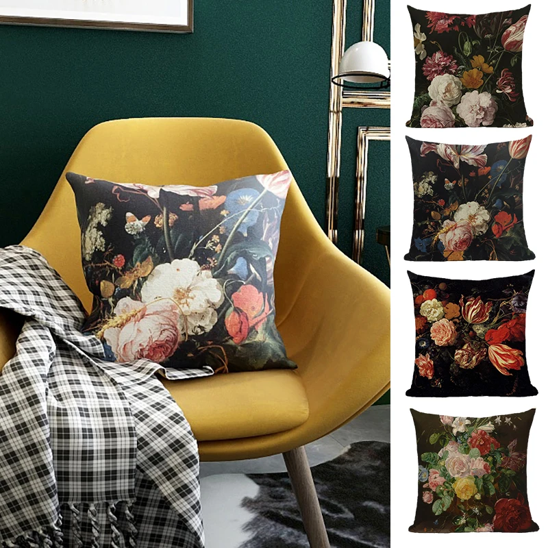 Cushion Cover Flower Pillow Cover Oil Painting Throw Pillows For Living Room Funda Cojin 45*45 Farmhouse Decor Spring Decoration
Cushion Cover Flower Pillow Cover Oil Painting Throw Pillows For Living Room Funda Cojin 45*45 Farmhouse Decor Spring Decoration