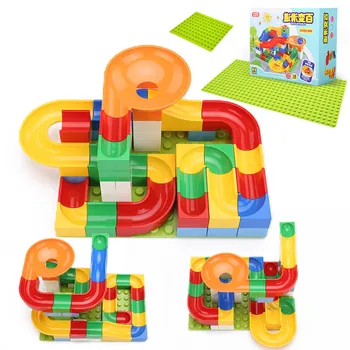 42/54 PCS Duploes Block Marble Race Run Toy DIY Building Blocks Funnel Slide Big Particle Blocks DIY Brick Toys For Kids Gift
42/54 PCS Duploes Block Marble Race Run Toy DIY Building Blocks Funnel Slide Big Particle Blocks DIY Brick Toys For Kids Gift