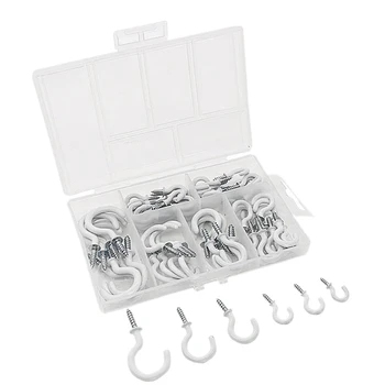 70PCS Ceiling Hooks Heavy Duty Screw Cup Hook for Bathroom Kitchen Wall Ceiling Hanging Various Size Combination Package
70PCS Ceiling Hooks Heavy Duty Screw Cup Hook for Bathroom Kitchen Wall Ceiling Hanging Various Size Combination Package