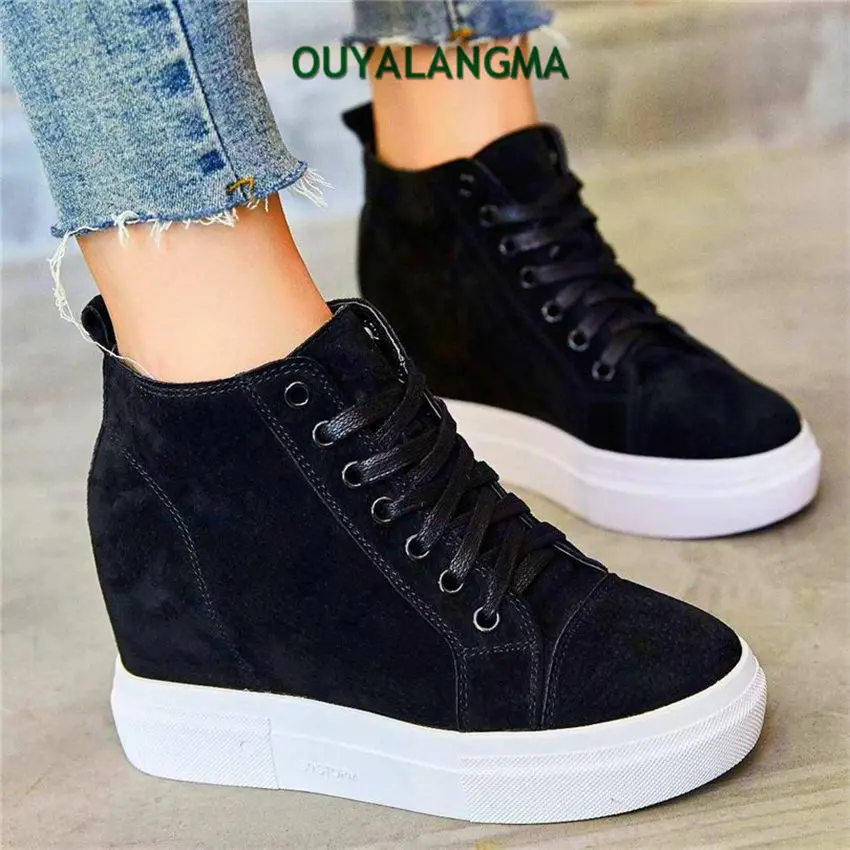 Increasing Height High Heels Women Suede Leather Round Toe Platform Wedge Ankle Boots Female Fashion Sneakers Lace Up Oxfords
Increasing Height High Heels Women Suede Leather Round Toe Platform Wedge Ankle Boots Female Fashion Sneakers Lace Up Oxfords