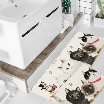 Anti-slip Home Kitchen Mat Bathroom Cartoon Cat Plant Carpet Entrance Balcony Garden Hotel Doormat Tapete Bedroom Area Rugs
Anti-slip Home Kitchen Mat Bathroom Cartoon Cat Plant Carpet Entrance Balcony Garden Hotel Doormat Tapete Bedroom Area Rugs