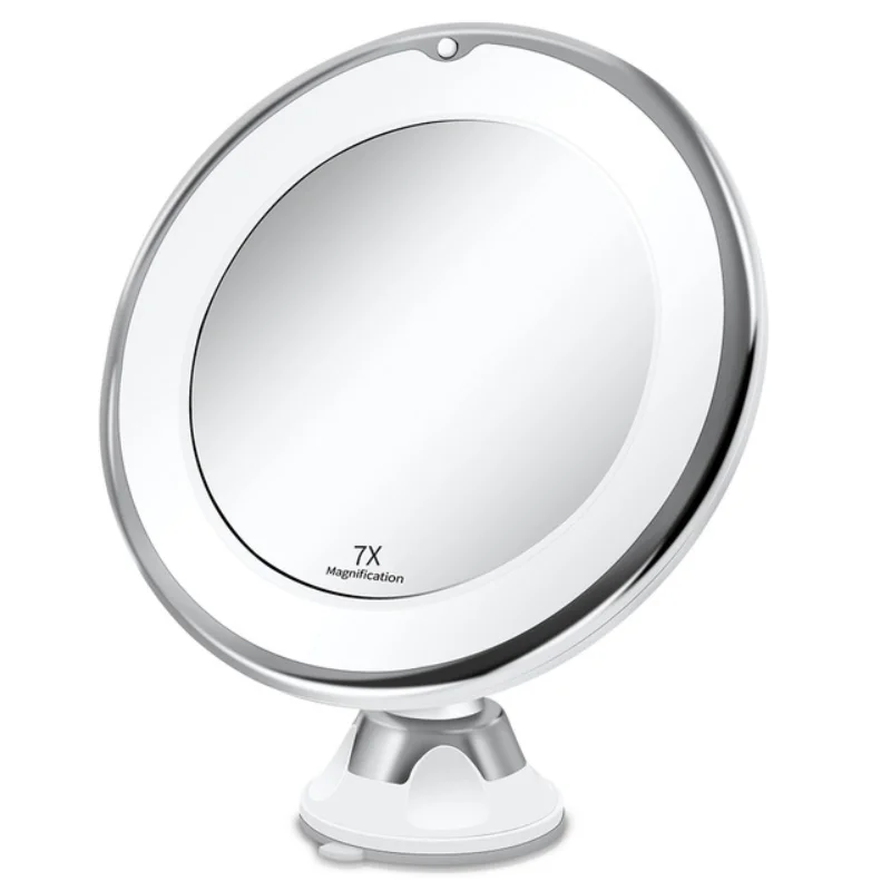 Зеркало для макияжа с 7X 10X светильник кой светодиодное увеличительное зеркало