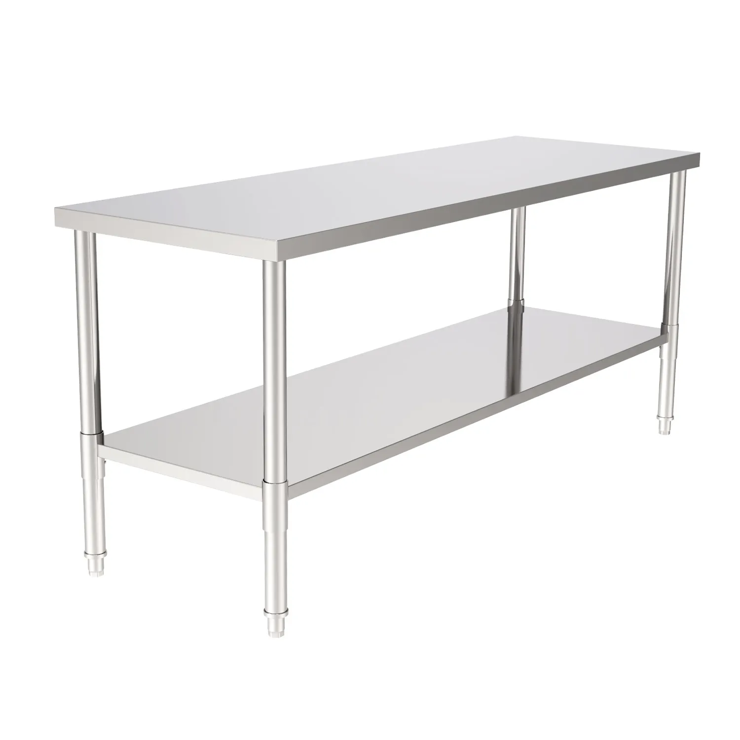 72" Stainless Steel Galvanized Work Table (without Back Board) Cake Table Woodworking Metal Hiah Hardness Desk for Home industry
72" Stainless Steel Galvanized Work Table (without Back Board) Cake Table Woodworking Metal Hiah Hardness Desk for Home industry