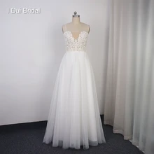 Boho Wedding Dress Lace Tulle A Line Bare Low Back Reception Dress Bridal Gown Rehearsal Wear
Boho Wedding Dress Lace Tulle A Line Bare Low Back Reception Dress Bridal Gown Rehearsal Wear